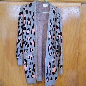 Women's Animal Print Cardigan